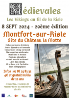Médiévales de Montfort sur Risle - 20ème Edition - Les Vikings au Fil de la Risle - Montfort-sur-Risle, Normandie