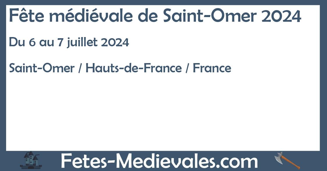 Fête médiévale de SaintOmer 2024 sur le portail médiéval